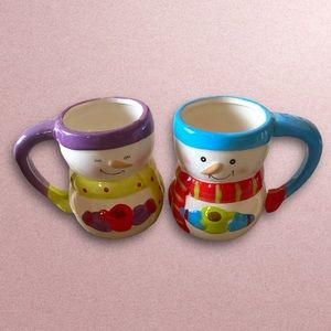 4 Ct. Snowmen ceramic mugs
